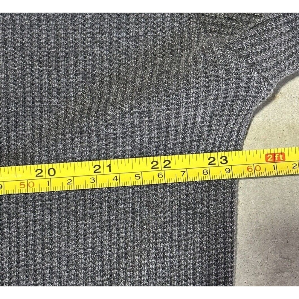 Vintage Harley Davidson Waffle Knit Thermal Long Sleeve Henley Shirt Sz XL - Picture 6 of 8
